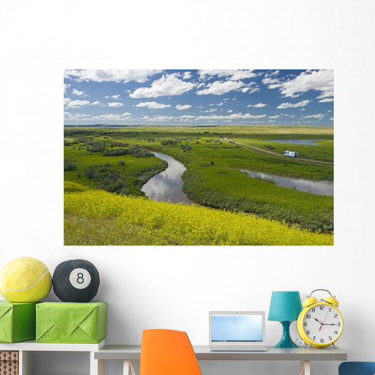 Frenchman River In West Block Of Grasslands National Park Wall Mural
