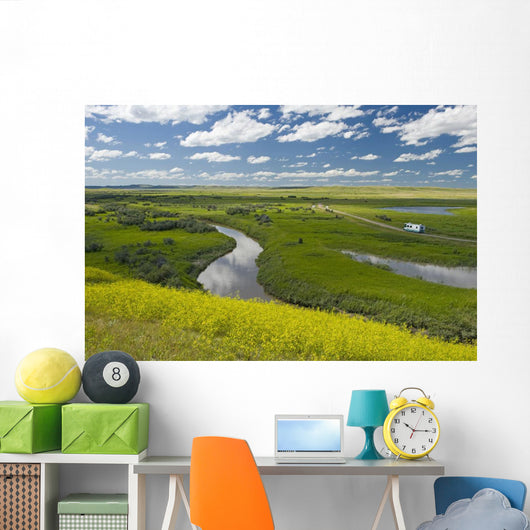 Frenchman River In West Block Of Grasslands National Park Wall Mural