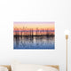 Reeds Reflected In Water At Dusk Wall Mural