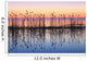 Reeds Reflected In Water At Dusk Wall Mural
