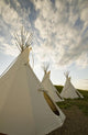 Tipis Just Outside The Grasslands National Park Wall Mural
