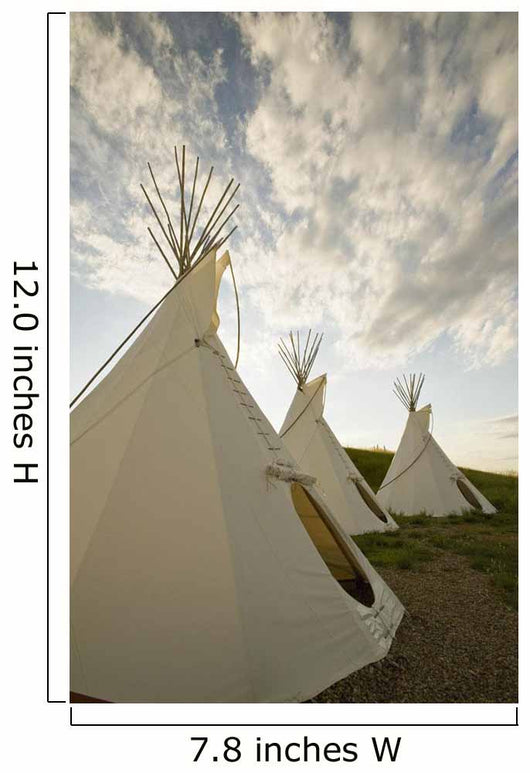 Tipis Just Outside The Grasslands National Park Wall Mural
