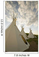 Tipis Just Outside The Grasslands National Park Wall Mural