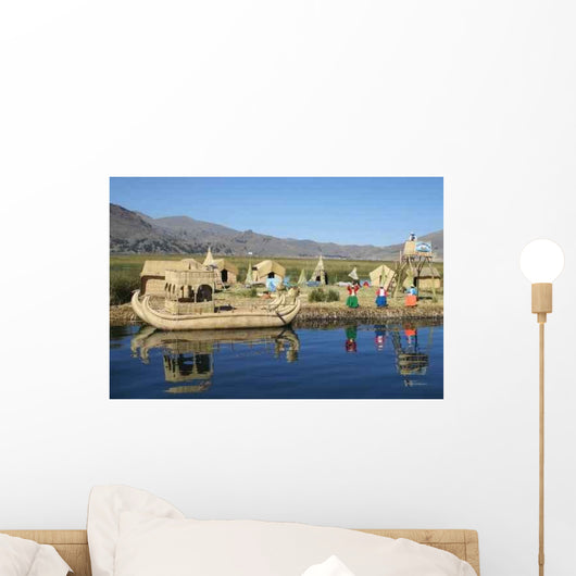 Iles Uros Lac Titicaca Wall Decal Design 2
