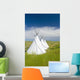 Tipis Just Outside The Grasslands National Park Wall Mural