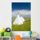 Tipis Just Outside The Grasslands National Park Wall Mural