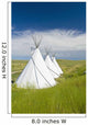 Tipis Just Outside The Grasslands National Park Wall Mural