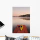 Kayak On Dock In Northwestern Ontario Wall Mural
