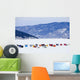 Ice Fishing Huts On Saguenay River Wall Mural