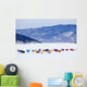 Ice Fishing Huts On Saguenay River Wall Mural