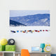 Ice Fishing Huts On Saguenay River Wall Mural