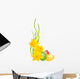 Easter eggs and daffodils Wall Decal