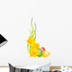 Easter eggs and daffodils Wall Decal
