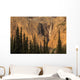 Sunrise Illuminates Helmet Falls In Kootenay National Park Wall Mural