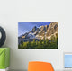 The Morning Sun Over The Rockwall Cliff And Tumbling Glacier Wall Mural