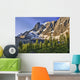 The Morning Sun Over The Rockwall Cliff And Tumbling Glacier Wall Mural