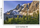 The Morning Sun Over The Rockwall Cliff And Tumbling Glacier Wall Mural