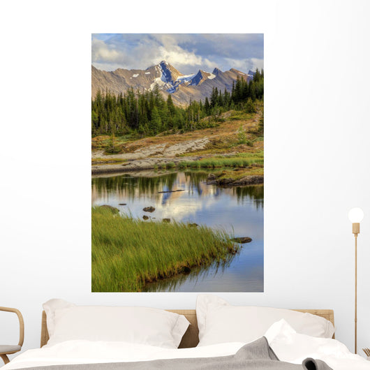 A Gentle Stream Flows Out Of Baker Lake Through The Skoki Wilderness Wall Mural