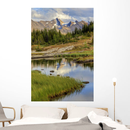 A Gentle Stream Flows Out Of Baker Lake Through The Skoki Wilderness Wall Mural