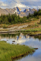A Gentle Stream Flows Out Of Baker Lake Through The Skoki Wilderness Wall Mural