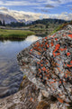 A Gentle Stream Flows Out Of Baker Lake Through The Skoki Wilderness Wall Mural