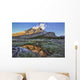 Sunrise Over A Peak Reflected In A Tarn Below Baker Lake Wall Mural