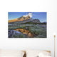 Sunrise Over A Peak Reflected In A Tarn Below Baker Lake Wall Mural