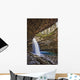 A River Cascades Over A Small Waterfall Wall Mural