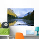 Mist On Jacques-Cartier River At Dawn In Jacques-Cartier National Park Wall Mural