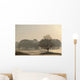 Trees On Golf Course At Sunrise On A Misty Autumn Morning Wall Mural