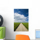 Country Road Through Grain Fields Wall Mural