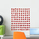 Red Berries In A Grid Wall Mural