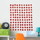 Red Berries In A Grid Wall Mural