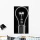 Light Bulb With Current Wall Mural