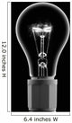 Light Bulb With Current Wall Mural