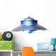 Classic Ufo Flying Saucer Wall Decal