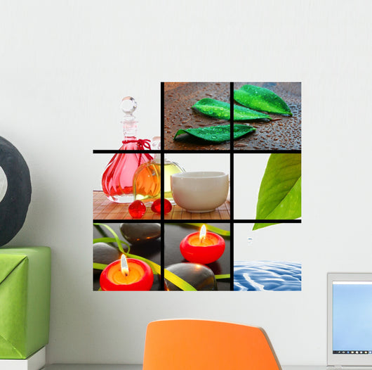 Spa Collage Wall Mural
