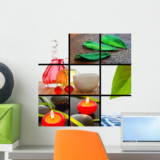 Spa Collage Wall Mural