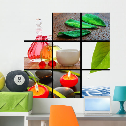 Spa Collage Wall Mural