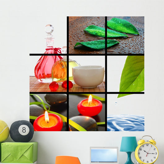 Spa Collage Wall Mural