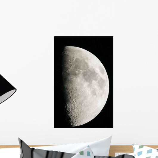 First Quarter Moon Wall Decal
