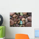 Close-Up Pattern Of River Rocks Alaska Wall Mural