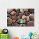 Close-Up Pattern Of River Rocks Alaska Wall Mural