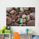 Close-Up Pattern Of River Rocks Alaska Wall Mural