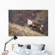 A Young Male Caribou Climbs A Steep Ridge Line In Denali National Park Wall Mural