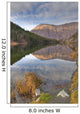 View Of Mountains Reflected In Jerome Lake Wall Mural