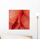 Macro View Of Red Begonia Petals Wall Mural