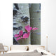 Close Up, Cranberry Leaves Against Aspen Tree Wall Mural
