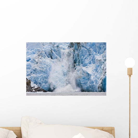 Dawes Glacier Calves Into The Endicott Arm Fjord Of Tracy Arm Wall Mural