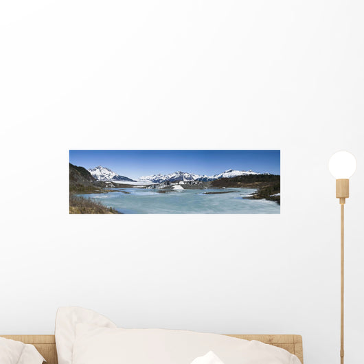 Panorama Of Sheridan Glacier Wall Mural